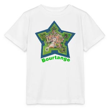 Forme d’étoile Bourtange avec détail forteresse - T-shirt bio MINI CREATOR Stanley/Stella Enfant - blanc - Devant - Maike (125cm)