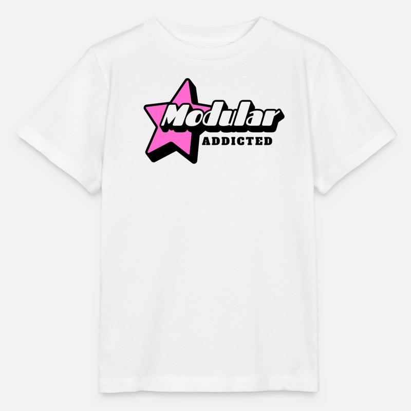 Modular Addicted Synthesizer - Stanley/Stella MINI CREATOR Kids’ T-Shirt - white