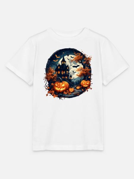 Halloween - Spukhaus & Kürbisse - Stanley/Stella Kinder T-Shirt MINI CREATOR  - Weiß