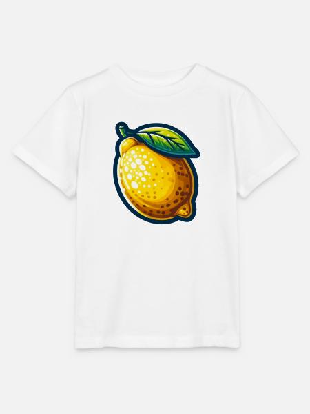 Lebendige Zitrone - Stanley/Stella Kinder T-Shirt MINI CREATOR  - Weiß