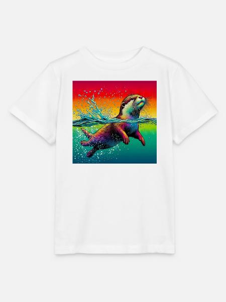 Otter - Stanley/Stella Kinder T-Shirt MINI CREATOR - Weiß