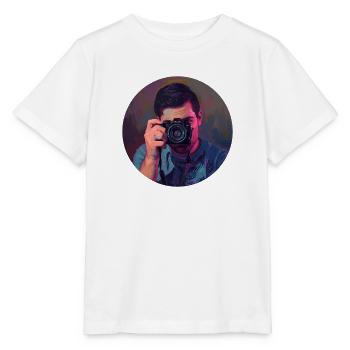 Fotograf mit künstlerischer Digitaltransformation - Stanley/Stella Kinder T-Shirt MINI CREATOR  - Weiß - Vorne - Maike (125cm)