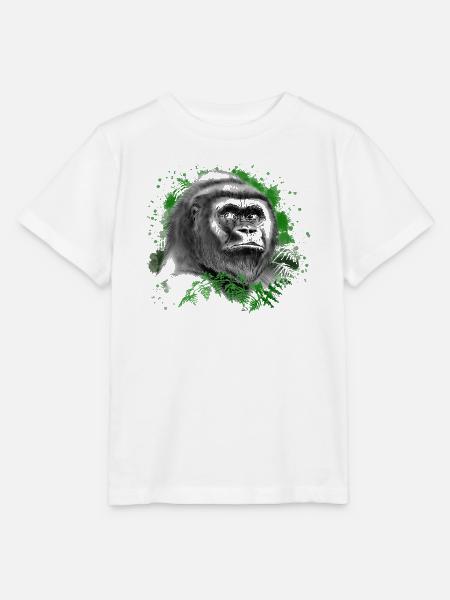 Gorilla - Stanley/Stella Kinder T-Shirt MINI CREATOR - Weiß