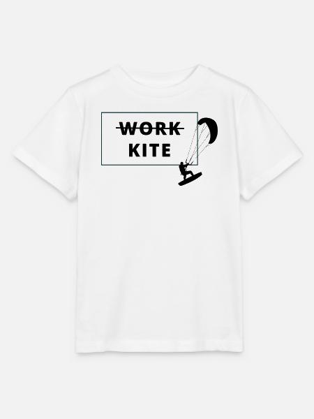 Kitesurfing, no work - kite - Stanley/Stella Kinder T-Shirt MINI CREATOR  - Weiß