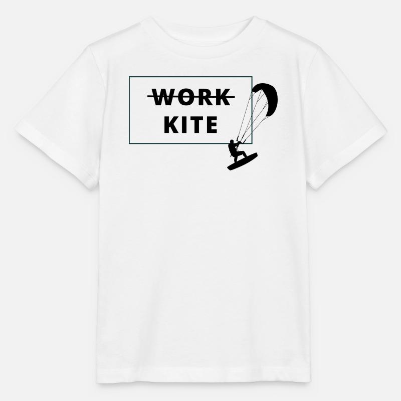 Kitesurfing, no work - kite - Stanley/Stella Kinder T-Shirt MINI CREATOR - Weiß