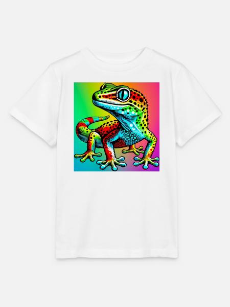 Gecko - Stanley/Stella Kinder T-Shirt MINI CREATOR  - Weiß