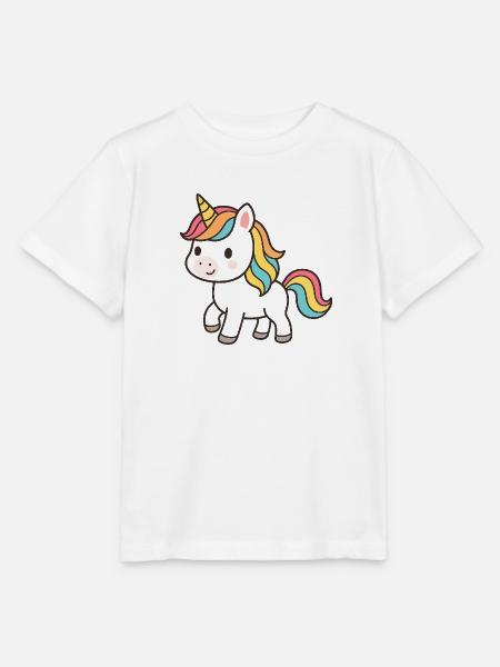 Pastell-Einhorn Traumkollektion - Stanley/Stella Kinder T-Shirt MINI CREATOR - Weiß