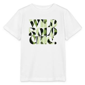Wild Bold Chic Camouflage Chic - Stanley/Stella MINI CREATOR Kids’ T-Shirt - white - Front - Maike (125cm)