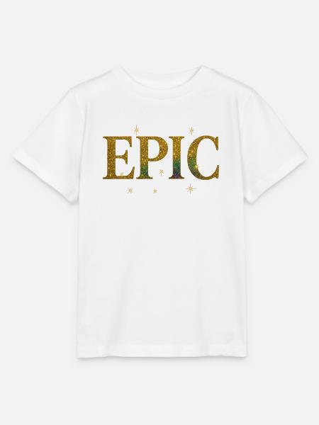 Episches Glitzer EPIC Design - Stanley/Stella Kinder T-Shirt MINI CREATOR - Weiß