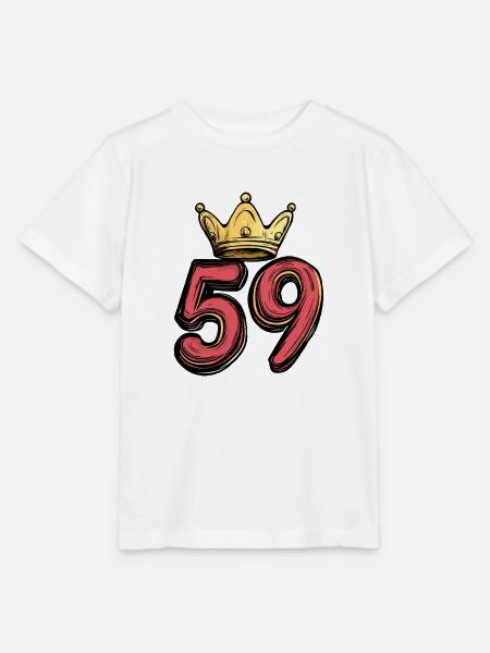 59 Zahl Krone - Stanley/Stella Kinder T-Shirt MINI CREATOR - Weiß