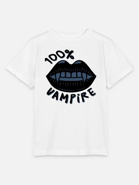 100% Vampire - Stanley/Stella Kinder T-Shirt MINI CREATOR - Weiß