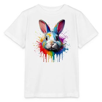 Rabbit Color Veil - Stanley/Stella MINI CREATOR Kids’ T-Shirt - white - Front - Maike (125cm)