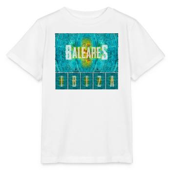 Balearen Insel Vibe Druck - Stanley/Stella Kinder T-Shirt MINI CREATOR  - Weiß - Vorne - Maike (125cm)