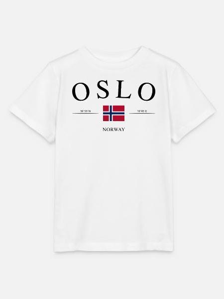 Oslo Norwegen – Urlaub Souvenir & Geschenk - Stanley/Stella Kinder T-Shirt MINI CREATOR  - Weiß