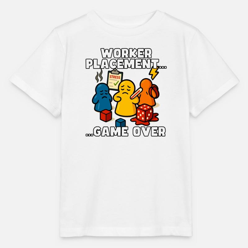 Placement d’ouvriers : Game Over - T-shirt bio MINI CREATOR Stanley/Stella Enfant - blanc