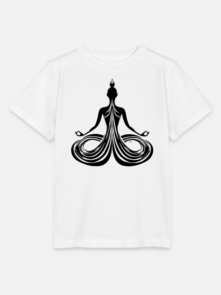 Meditation Energiefluss - Stanley/Stella Kinder T-Shirt MINI CREATOR - Weiß