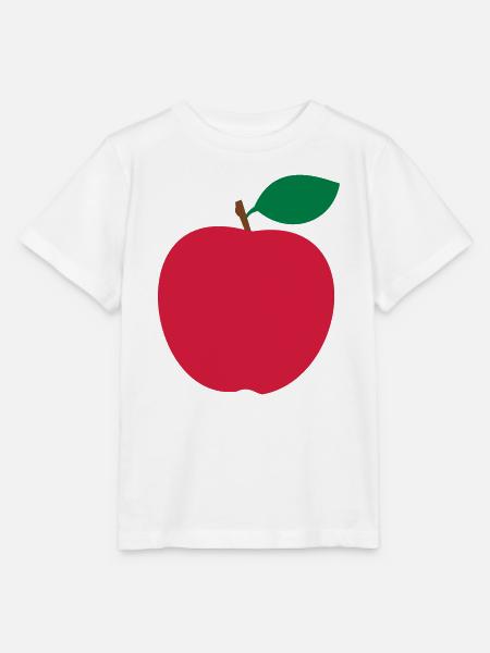 Roter Apfel - Stanley/Stella Kinder T-Shirt MINI CREATOR - Weiß