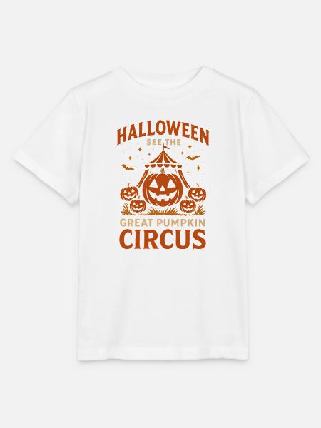 Great Pumpkin Circus Halloween - Stanley/Stella Kinder T-Shirt MINI CREATOR  - Weiß