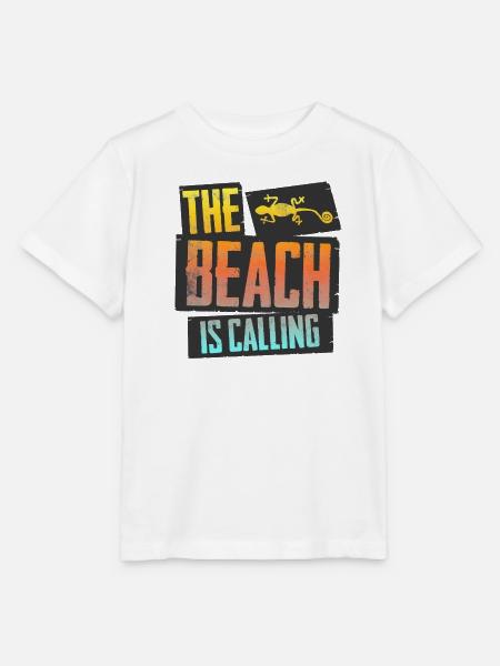 The Beach is Calling - Stanley/Stella Kinder T-Shirt MINI CREATOR - Weiß