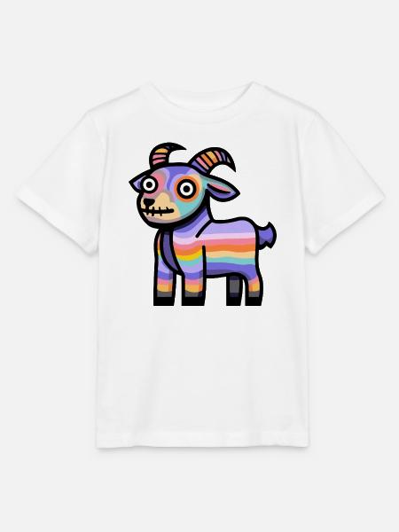 Bergziege Halloween Comic Lustig - Stanley/Stella Kinder T-Shirt MINI CREATOR - Weiß