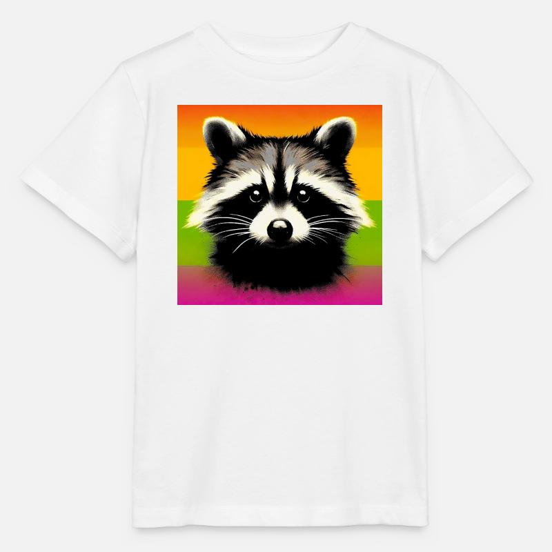 Waschbär - Stanley/Stella Kinder T-Shirt MINI CREATOR  - Weiß