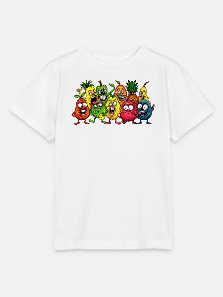 Verrückte Früchte - Stanley/Stella Kinder T-Shirt MINI CREATOR - Weiß