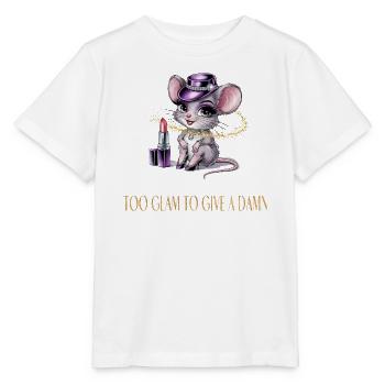 Heiße Maus mit Glamour & Lippenstift - Stanley/Stella Kinder T-Shirt MINI CREATOR  - Weiß - Vorne - Maike (125cm)