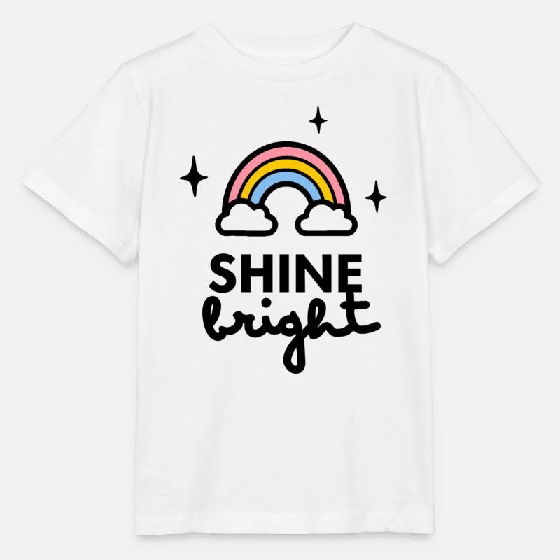 Shine Bright-Logo - Stanley/Stella Kinder T-Shirt MINI CREATOR  - Weiß