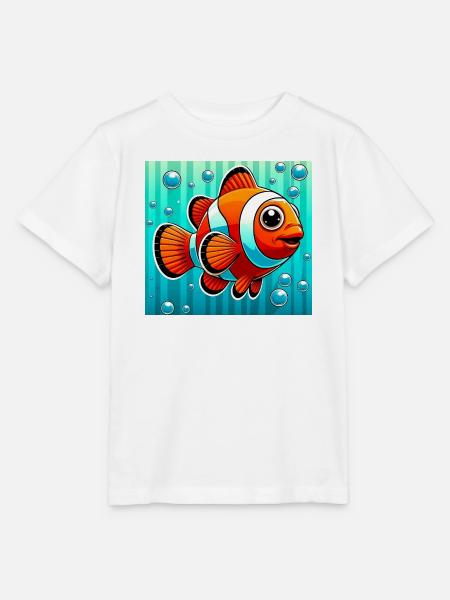 Clownfisch - Stanley/Stella Kinder T-Shirt MINI CREATOR  - Weiß