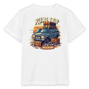 Road Trip Adventure SUV - Stanley/Stella MINI CREATOR Kids’ T-Shirt - white - Front - Maike (125cm)