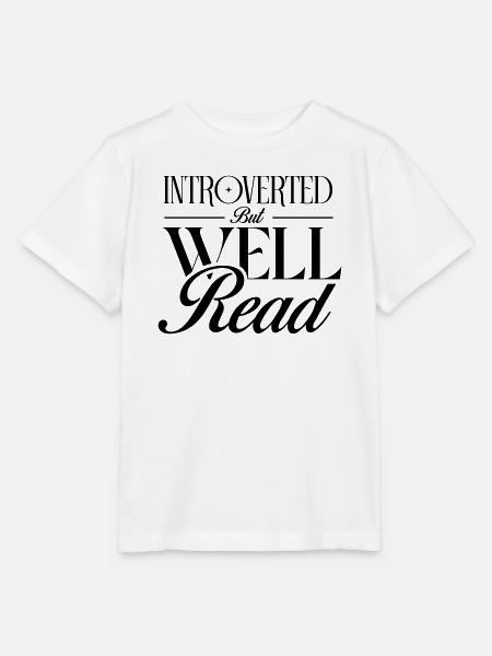 Introvertiert, aber belesen - Stanley/Stella Kinder T-Shirt MINI CREATOR - Weiß