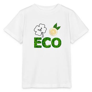 Eco Leaf Letters with Lemon Slice - Stanley/Stella MINI CREATOR Kids’ T-Shirt - white - Front - Maike (125cm)
