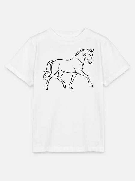 Dressurpferd - Stanley/Stella Kinder T-Shirt MINI CREATOR  - Weiß