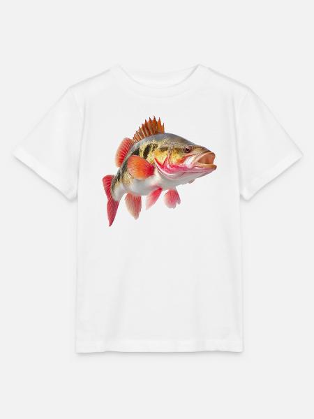 Leuchtender Barsch Farbexplosion - Stanley/Stella Kinder T-Shirt MINI CREATOR - Weiß