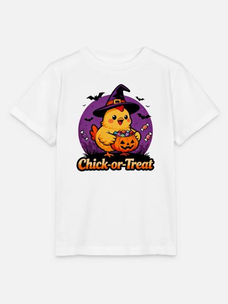 Chick-or-Treat - Stanley/Stella Kinder T-Shirt MINI CREATOR  - Weiß