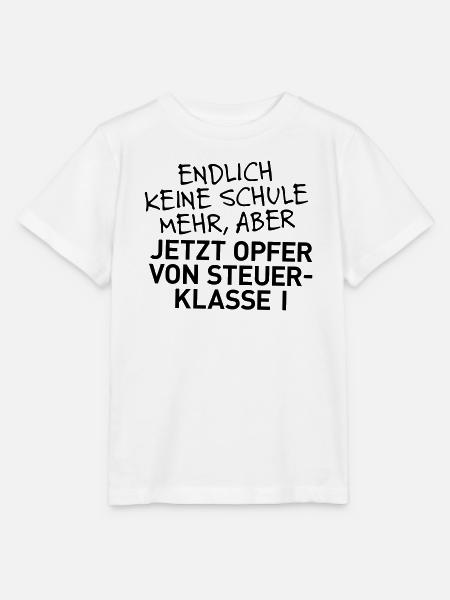 Abi in der Tasche, aber nun Steuerklasse 1 - Stanley/Stella Kinder T-Shirt MINI CREATOR - Weiß