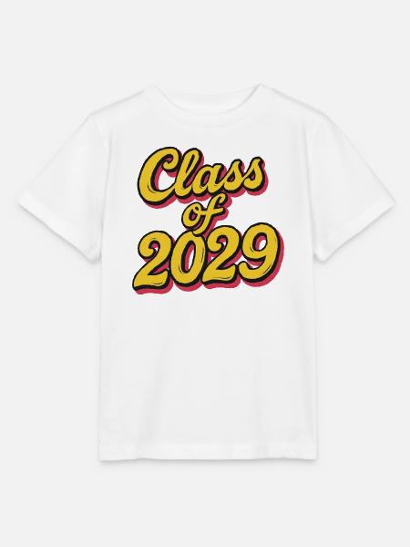 Klasse von 2029 Retro-Skript - Stanley/Stella Kinder T-Shirt MINI CREATOR - Weiß