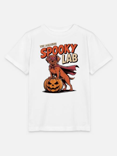Spuk Foxred Lab Halloween Hund - Stanley/Stella Kinder T-Shirt MINI CREATOR - Weiß