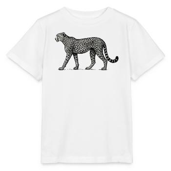 Black and White Leopard Pattern - Stanley/Stella MINI CREATOR Kids’ T-Shirt - white - Front - Maike (125cm)