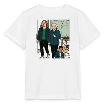 mit Oma einkaufen - Stanley/Stella Kinder T-Shirt MINI CREATOR  - Weiß - Vorne - Maike (125cm)