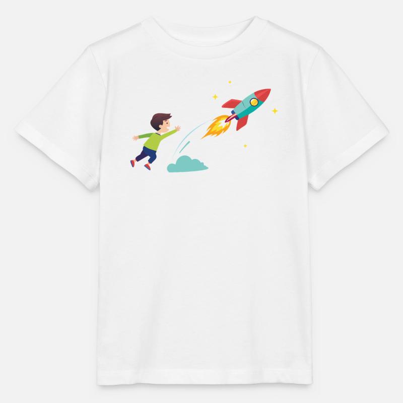 Kid Rocket Launch Abenteuer - Stanley/Stella Kinder T-Shirt MINI CREATOR  - Weiß