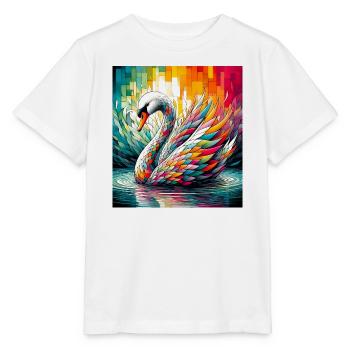 Schwan - Stanley/Stella Kinder T-Shirt MINI CREATOR  - Weiß - Vorne - Maike (125cm)