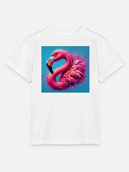 Flamingo - Stanley/Stella Kinder T-Shirt MINI CREATOR - Weiß