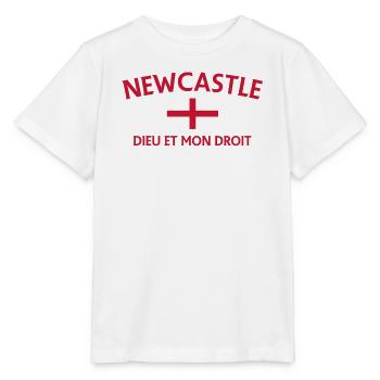 Newcastle Crest Fusion - Stanley/Stella Kinder T-Shirt MINI CREATOR  - Weiß - Vorne - Maike (125cm)