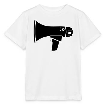 Megaphone loud demo ultras - Stanley/Stella MINI CREATOR Kids’ T-Shirt - white - Front - Maike (125cm)