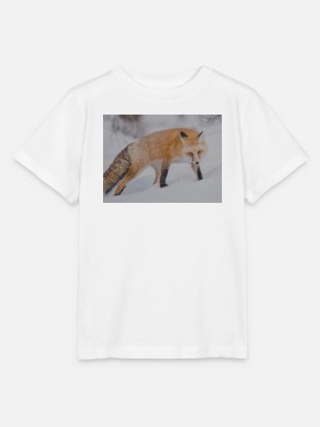Schnee-Fuchs Pixelkunst - Stanley/Stella Kinder T-Shirt MINI CREATOR  - Weiß