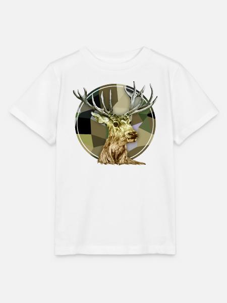 Hirsch - Stanley/Stella Kinder T-Shirt MINI CREATOR  - Weiß