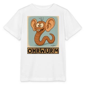 Ohrwurm by Rico Beck - Stanley/Stella Kinder T-Shirt MINI CREATOR  - Weiß - Vorne - Maike (125cm)