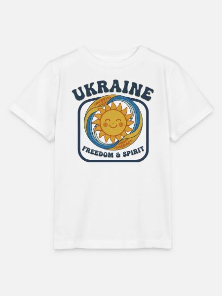 Ukraine Sonne Freiheit Geist - Stanley/Stella Kinder T-Shirt MINI CREATOR  - Weiß