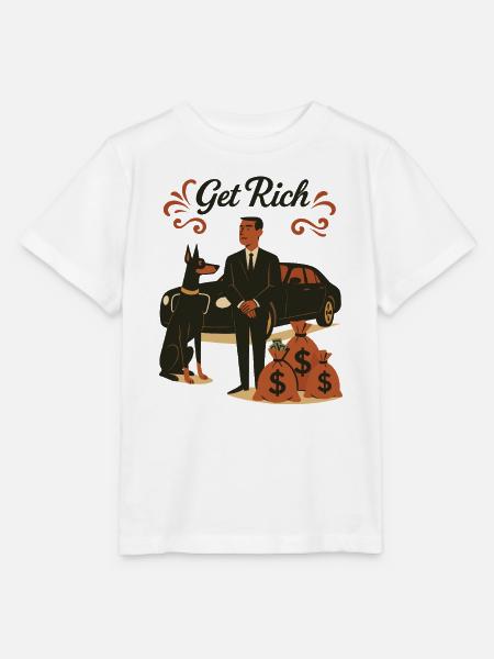 Get Rich Lifestyle - Stanley/Stella Kinder T-Shirt MINI CREATOR - Weiß